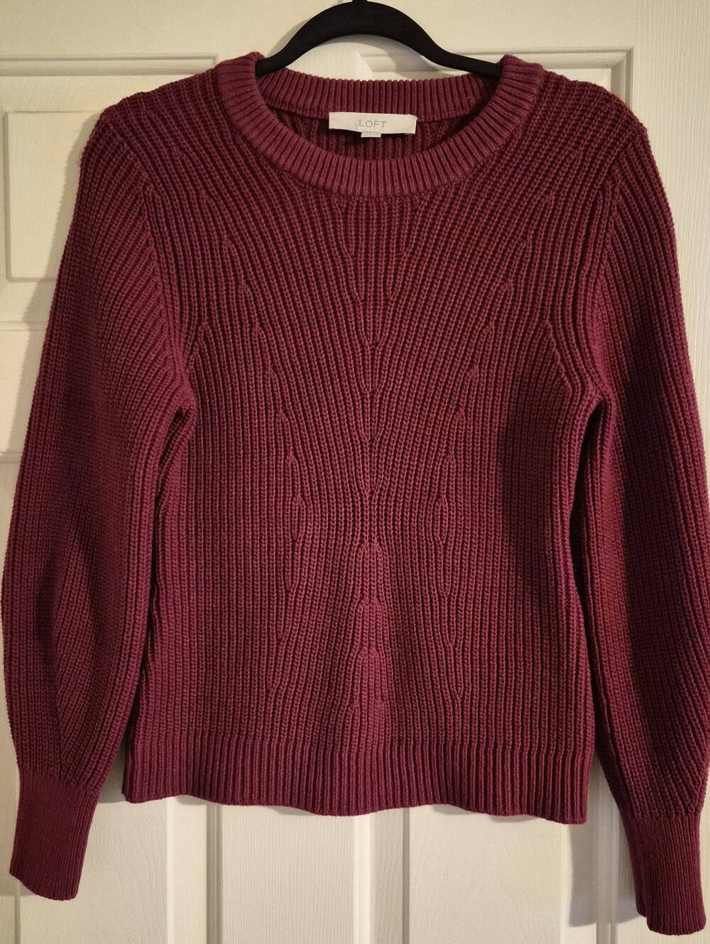 Loft Red/maroon Sweater Size S